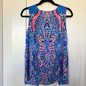 NWT Lilly Pulitzer Tic Tac Tile Engineered Zeta Top